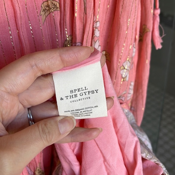 Spell Hendrix Strappy Maxi Dress Dusty Pink - Picture 8 of 10